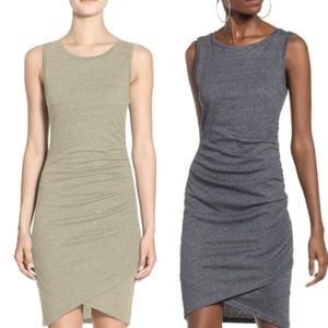 Leith Blue Bodycon Ruched Dress Size XS